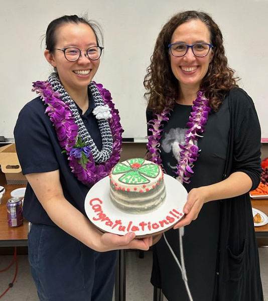 celebrating with a retina flat-mount cake